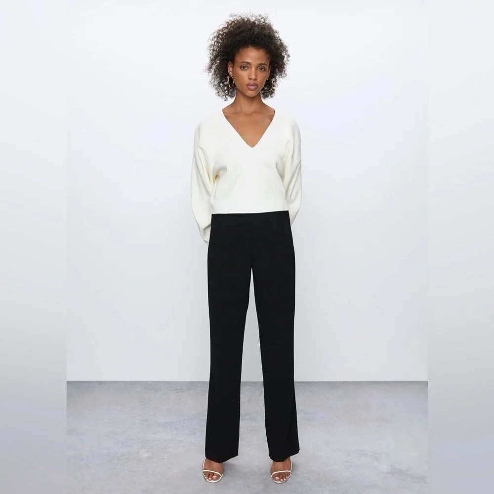 Babaton Black Crepe Serif Pant, size XL - Picture 1 of 12